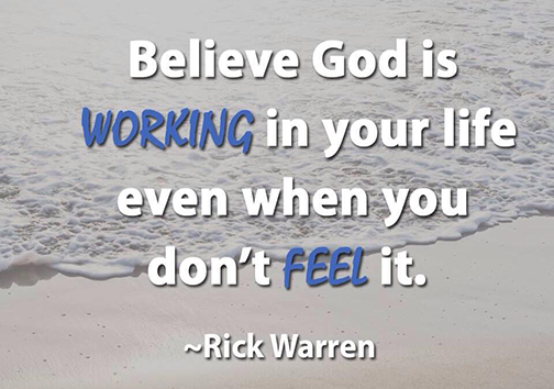 Graphic of a Rick Warren quotation