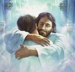 [Photo of Jesus giving a hug]