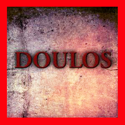 Graphic of the word doulos