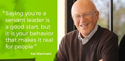 Photo Ken Blanchard with quotation