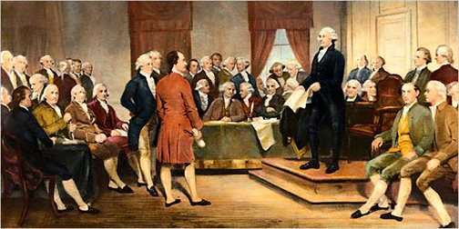 [Painting of the Founders of the United States of America]